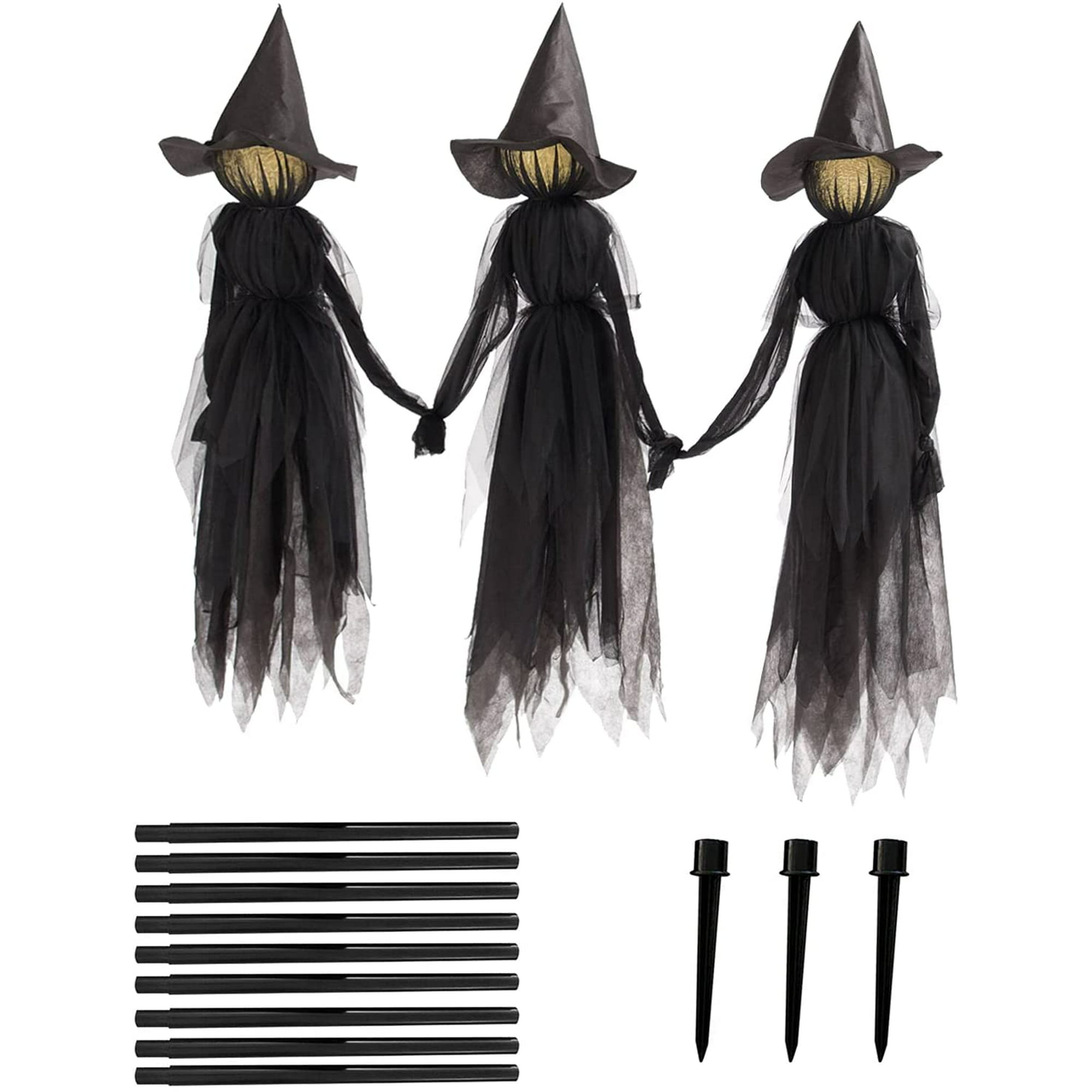 halloween pictures black and white witches