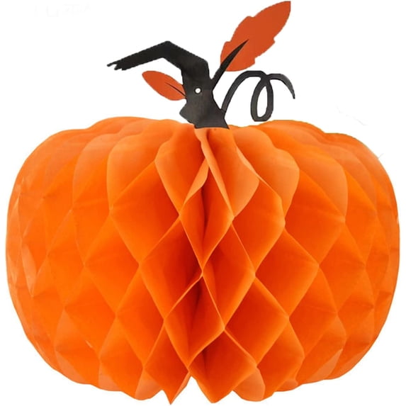 Halloween Decorations Paper Lanterns Pumpkin Lantern for Indoor & Outdorr Home Decor Orange