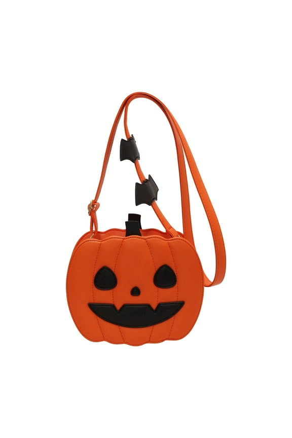 Halloween Decorations Pumpkin Crossbody Bag Wallet Novelty Shoulder Bag Lady's Halloween Handbag Shoulder Chain Wallet
