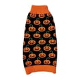 thumbnail image 1 of Halloween Decorations Pumpkin Knitted Dog Cat Sweater Warm Cozy Pullover Apparel For Small Medium Large, 1 of 6