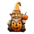 thumbnail image 1 of Halloween Decorations Halloween Pumpkin Old Man Outdoor Garden Decoration with Light, Resin Home Statue Fall Pumpkin Gnome Statue for Holiday Decoration Collectible Statue., 1 of 4