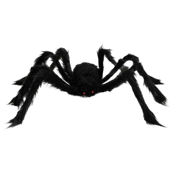 Halloween Decorations Realistic Big Spider Blak Soft Hairy Scary Spider Fake Large Pops for Halloween Outdoor Yard Party( Multiple Sizes Available )