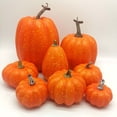 thumbnail image 1 of Halloween Decorations 8PCS Artificial Pumpkins Decor Plastic Pumpkins Decorations Fall Harvest Thanksgiving/Halloween Holiday Farmhouse Decorations for Home, 1 of 4