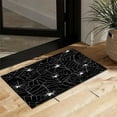 thumbnail image 1 of Halloween Decorations Bath Mat for Bathroom Halloween Spider Web Black Bathroom Rug No Silp,Cover Floor Rug Floor Mat 16x24 lnches Bathroom Decoration, 1 of 6