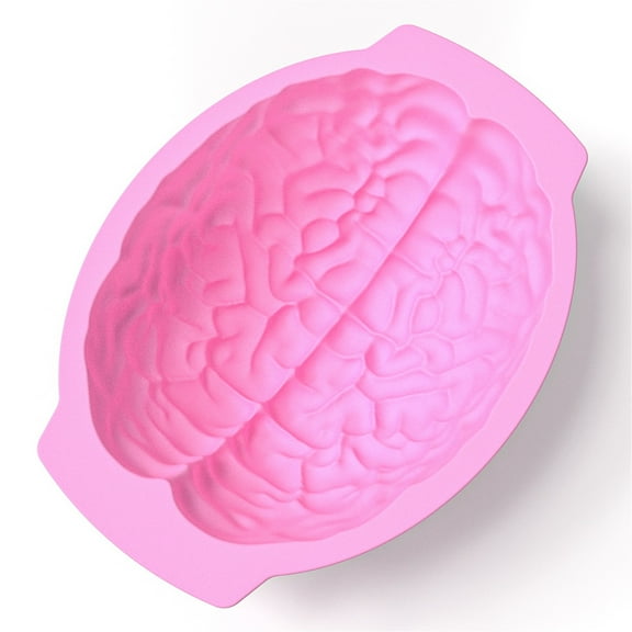 Halloween Decorations Savings Clearance! Halloween Brain Gelatin Molds,Brain Shaped Silicone Mould Cake Baking Tool Brain Ice Chocolate Soap Tray Silicone Party Maker Halloween Brain Gelatin Molds