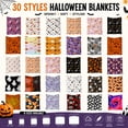 thumbnail image 1 of Halloween Decorations Savings, Tarmeek Halloween Throw Blanket Festive Flannel Fleece Decorative Soft Warm Lightweight Vacuum Packed for Sofa Bed Couch All Season, Halloween Decor, 1 of 8
