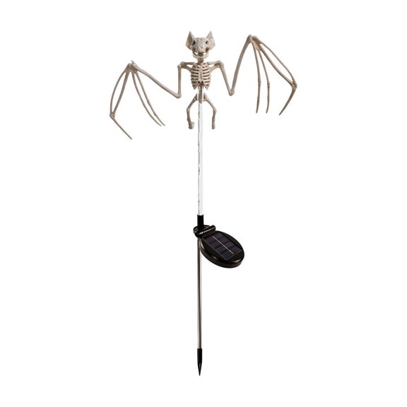 Halloween Decorations Skull Bat Appearance Design Setup Ambient Lighting Solar Powered Outdoor Patio Waterproof Garden Floor Lights