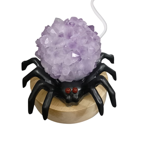Halloween Decorations Spider Lamps - Crystal Spider Night Lights for Bedroom Table Decor Halloween Party or Gifts