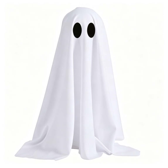 Halloween Decorations, Spooky Ghost with Lights, Glowing Ghost Decor for Indoor Party, Foldable Halloween Ornament for Home Table Mantel Porch, Scary Halloween Decor for Fall Party and House Display