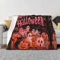 thumbnail image 1 of Halloween Decorations Throw Blanket for Couch, Halloween Happy Ghost Pumpkin Halloween Blanket Fuzzy Throw Blanket, Halloween Decor Cuteness Plush Flannel Blanket & Throws, 1 of 7