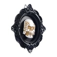 thumbnail image 1 of Halloween Decorations Unique Skeleton Photo Hanging Ornament, Skull Statue Frame Wall Decor 3D Resin Sculpture 4.4"X4.4" Halloween Decor, 3D Frame Wall Deocr Gothic, 1 of 2
