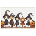 thumbnail image 1 of Halloween Decorations Wear-Resistant Welcome Door Mat Cute Halloween Characters Pumpkins Entryway Doormat - 19.7" X 31.5" Witches Halloween Front Porch Decor - for Home Patio Deco, 1 of 5