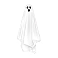 thumbnail image 1 of Halloween Decorations Window Clings Decor, 32" Large White Ghost Decal for Mirror Silhouette Halloween Window Decals Indoor, School Home Office Party Supplies for Glass Windows, 1 Sheets, 1 of 5