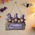 thumbnail image 1 of Halloween Decorations Witch Sisters Wooden Door Hanger – Festive Hanging Sign for Home, Porch & Living Room, 1 of 5