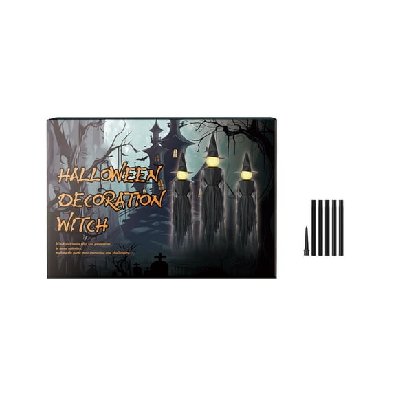 Halloween Decorations Witch Statue Gothic Desktop Ornament Home Collectible Figurine Witchcraft Altar Supply Halloween Party Accessory
