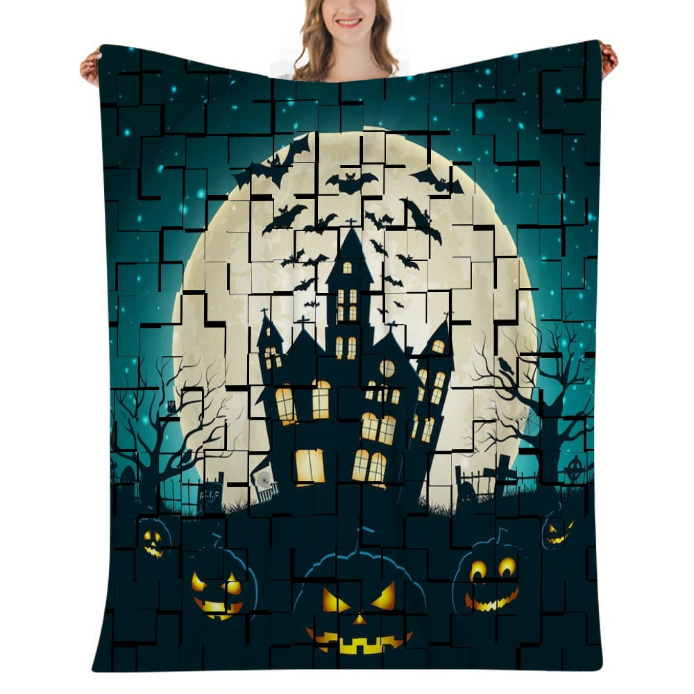 Halloween Decorative BlanketFestival Blanket for Bedroom Aesthetic