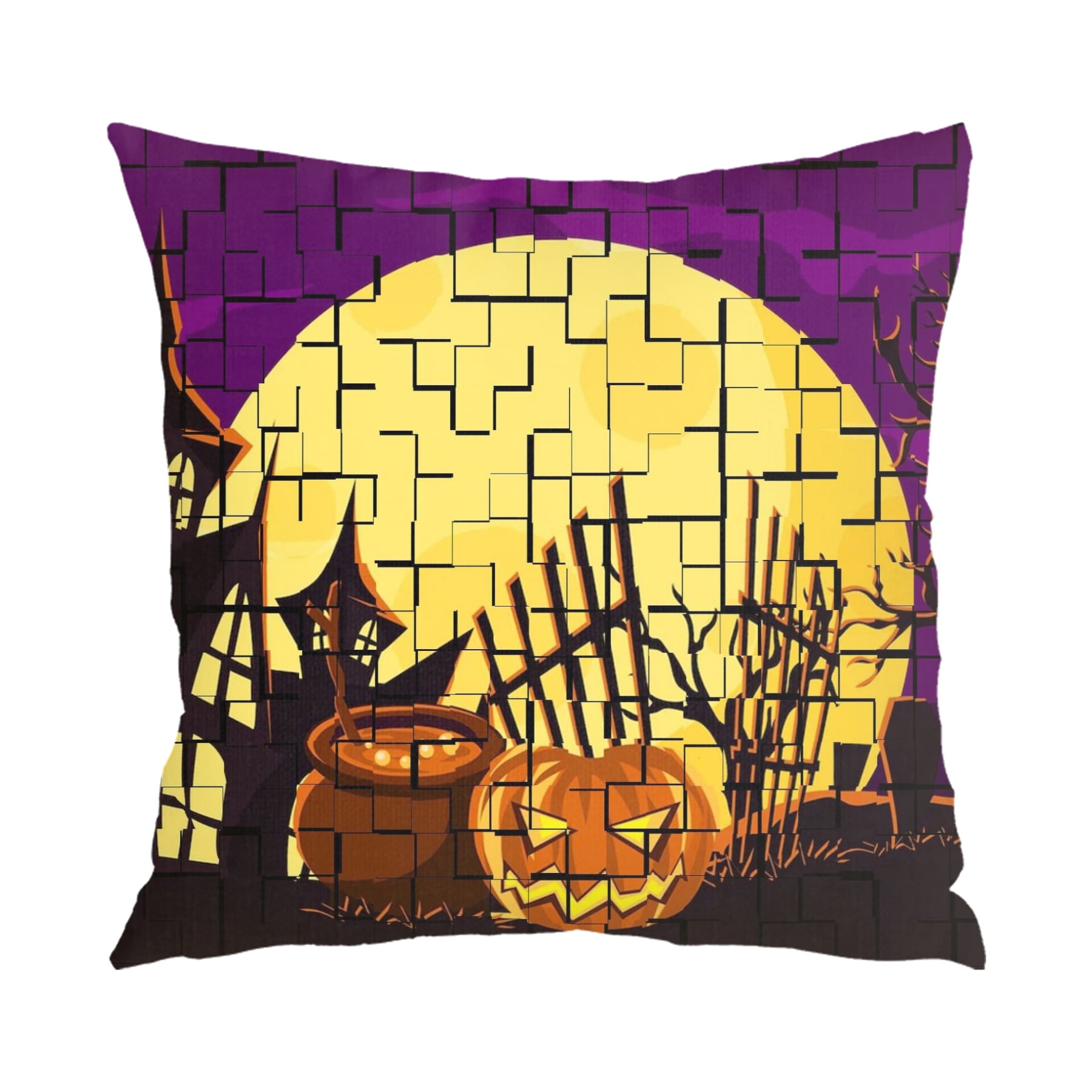 Halloween Decorative Pillow CaseHorror Haunted Halloween Pillow Case