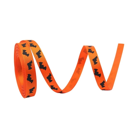 Halloween Decorative Ribbon – Spooky Holiday Wired Edge Trim For Diy Crafts, Costume Accessories, Gift Wrapping, Party Halloween Decorations Event Supplies 354.33" New