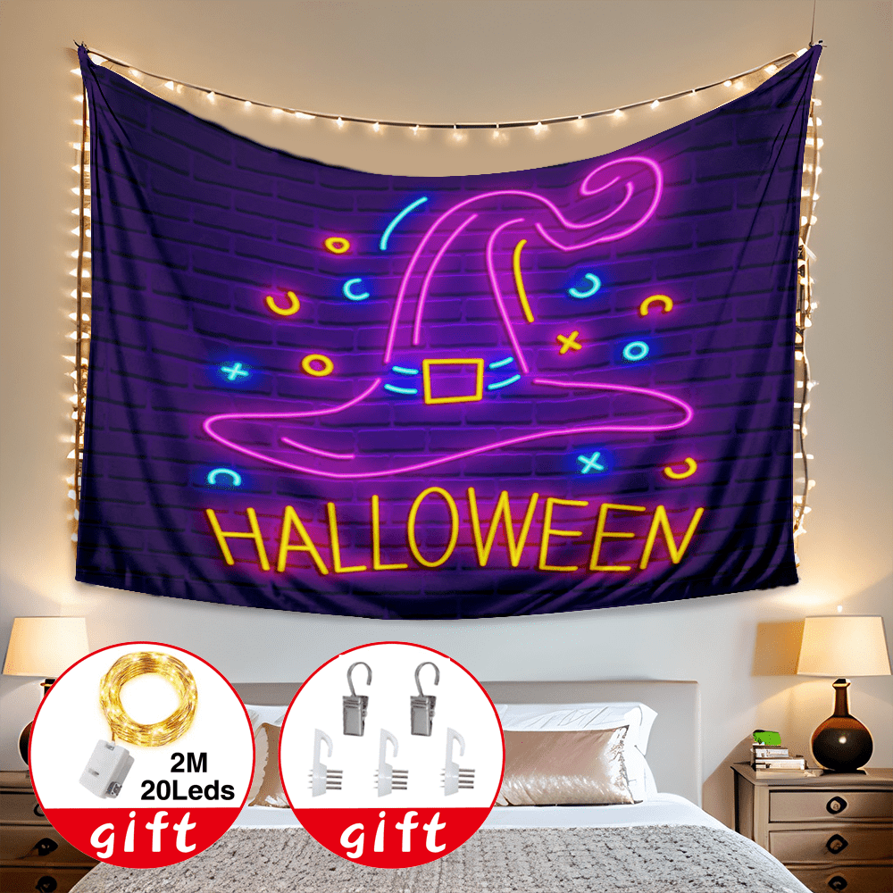 Halloween Decorative Tapestry, Trick or treat Tapestry, for Haunted