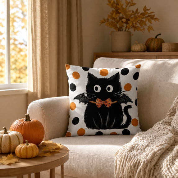 Halloween Decorative Throw Pillow Cover Cushion Case Digital Print Sofa Couch Pillowcase for Living Room Bedroom Home Decor by OVFUIZ