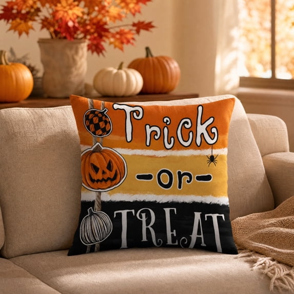 Halloween Decorative Throw Pillow Cover Cushion Case Digital Print Sofa Couch Pillowcase for Living Room Bedroom Home Decor by OVFUIZ