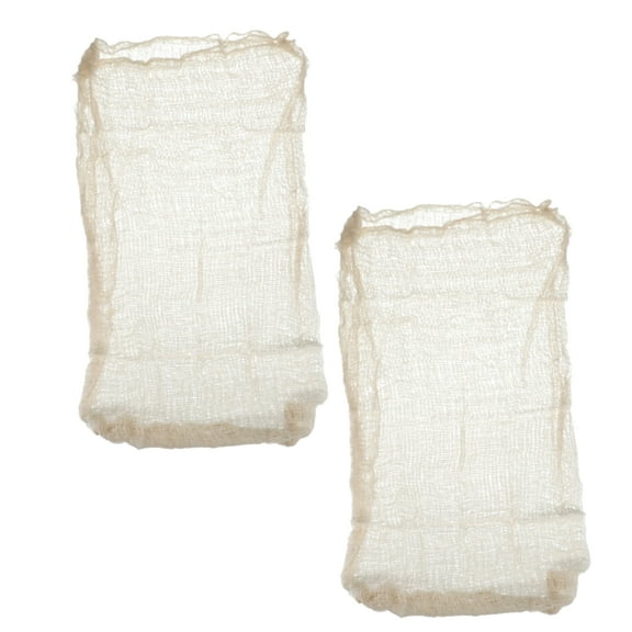 Halloween Decorative White Creepy Cloths, 30x72In Scary Spooky Fabric Ghosts Ghouls Halloween Holiday Party Indoor Outdoor Doorway Yard Haunted House Patio Garden Pack of 2