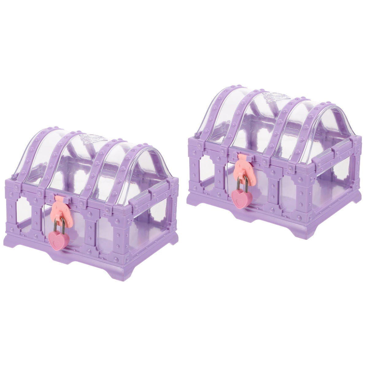 Halloween Decortions Plastic Treasure Chest Party Favors Clear Boxes