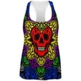 thumbnail image 1 of Halloween Demon Skull Mandala All Over Womens Work Out Tank Top Multi LG, 1 of 2