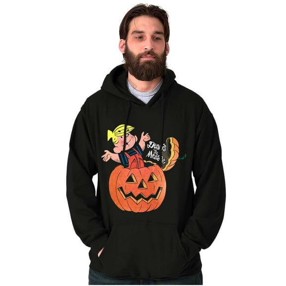 Halloween Dennis The Menace Pumpkin Unisex Plus Size Hoodie Brisco Brands 3X