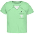 thumbnail image 1 of Halloween Dentist Scrubs Costume Mint Green Toddler T-Shirt - 3T, 1 of 1