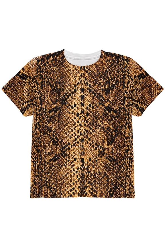Halloween Desert Brown Snake Snakeskin Costume All Over Youth T Shirt Multi YSM