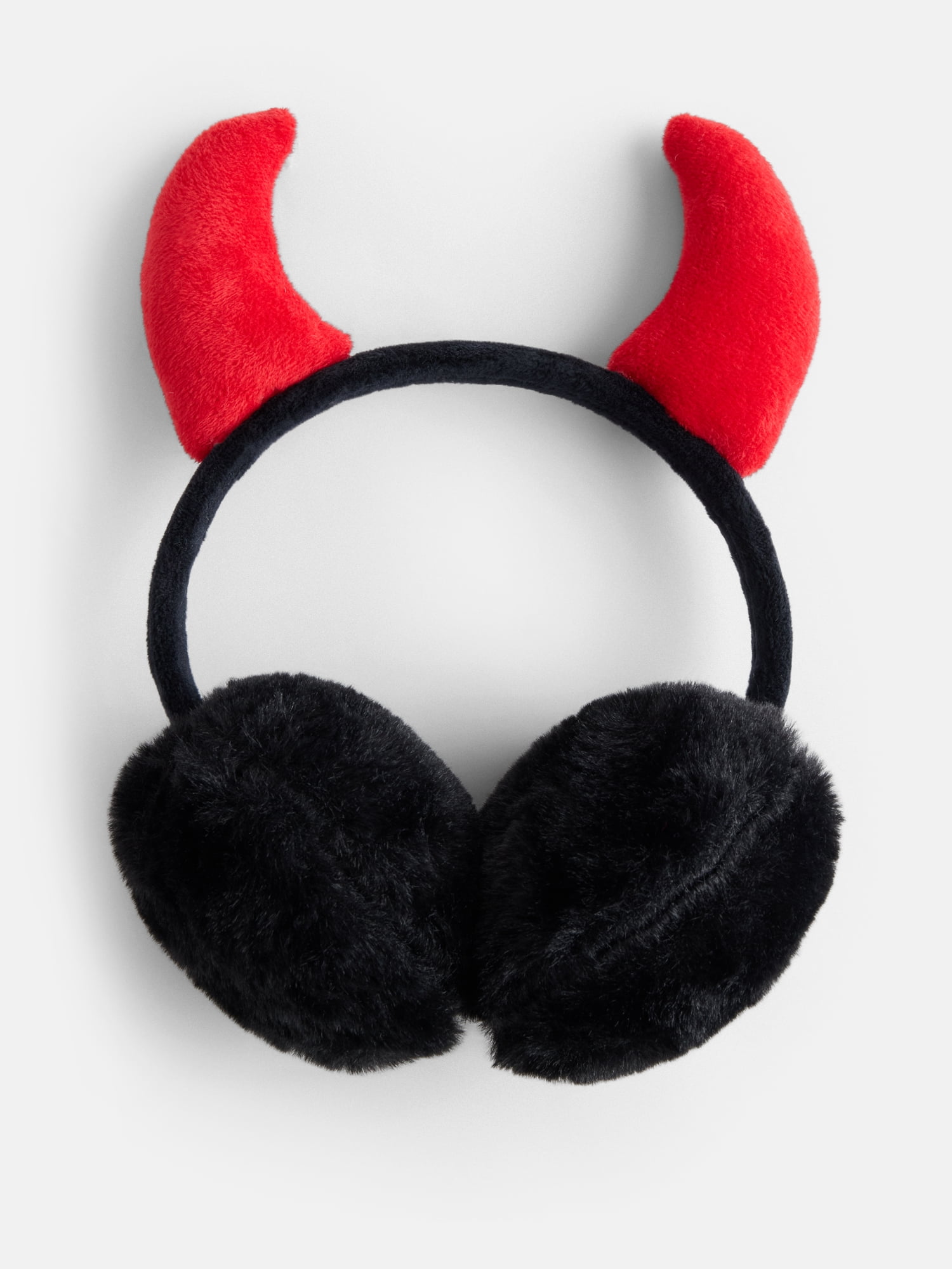 Halloween Women’s Devil Earmuffs from Way to Celebrate, Black/Red