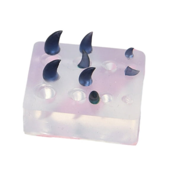 Halloween Devil Horns Silicone Mold Unicorns Horn Epoxy Resin Mold Making Jewelry Craft Tool Easy to Clean