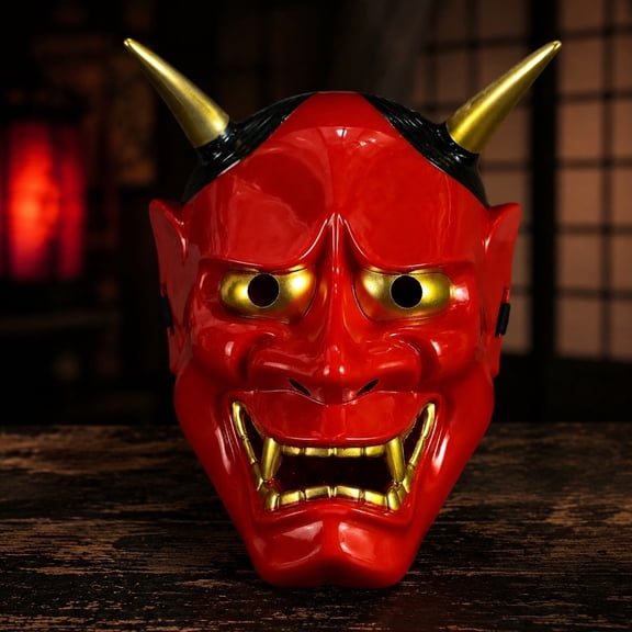 Halloween Devil Mask, Red or White Full Face Horror Demon Costume Prop for Adults Partiesand Cosplay