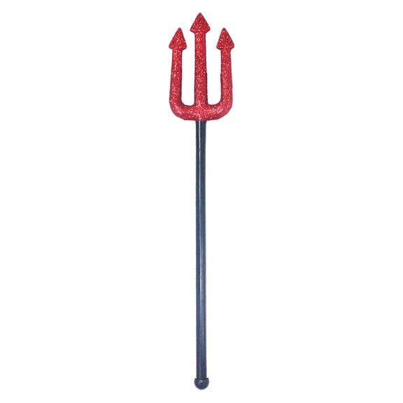 Halloween Devil Pitchfork Glitter Prop, Costume Accessory for Themed Parties and Events