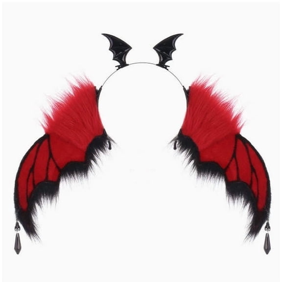 Halloween Devil Wing Headband, Dark Little Devil Headpiece for Parties, Photo Props, Gothic Style, and Cosplay Accessories, Versatile Halloween Costume Prop