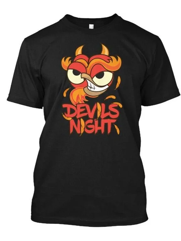 Halloween Devils Night - T-Shirt Made in the USA Size S to 5XL