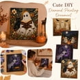 thumbnail image 1 of Halloween Diamond Art Kit, Pearl Diamond Art Ghost Witch Black Cat Design, Framed Canvas Wall Art, Spooky Halloween Decor, Diy Halloween Crafts for Adults and Kids, 1 Pack, 1 of 8