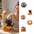 thumbnail image 1 of Halloween Diamond Art Kits For Adults Clearance, Hanging Ornament For Halloween Front Door Decor, DIY Fall Home Decor Wall Art, Halloween DIY Gift (E), 1 of 8