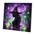 thumbnail image 1 of Halloween Diamond Art Kits for Adults, Spooky and Cute Halloween Theme 5D Diamond Art Painting for Beginners, Full Drill Round Gem Painting, for Home Wall Decor 7.8 x 7.8 inch, 1 of 8