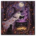thumbnail image 1 of Halloween Diamond Art Kits for Adults, Spooky and Cute Halloween Theme 5D Diamond Art Painting for Beginners, Full Drill Round Gem Painting, for Home Wall Decor 7.8 x 7.8 inch, 1 of 9