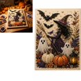 thumbnail image 1 of Halloween Diamond Painting Craft Kit, Complete Rhinestone Art Supplies for Adults, Spooky Wall Hanging Decor & Seasonal Gift, 1 of 3