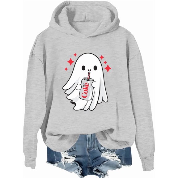 Halloween Diet Coke Ghost Hoodie Coke Ghost Shirt Funny Cute Skeleton Coke Sweatshirt