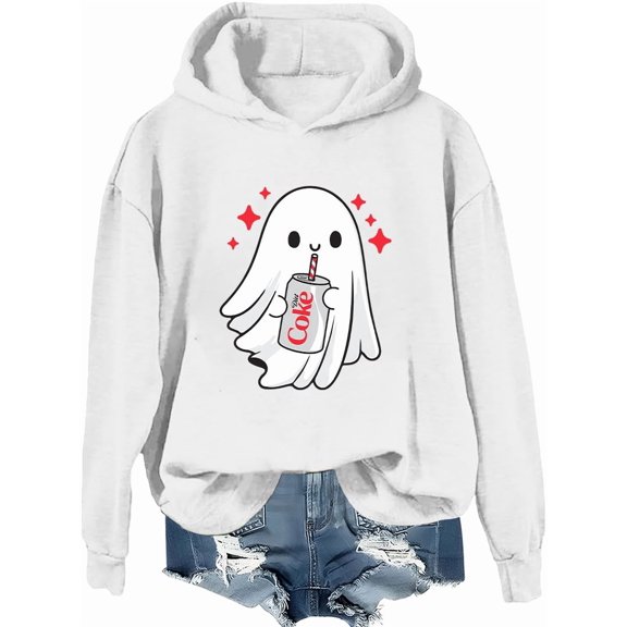 Halloween Diet Coke Ghost Hoodie Coke Ghost Shirt Funny Cute Skeleton Coke Sweatshirt