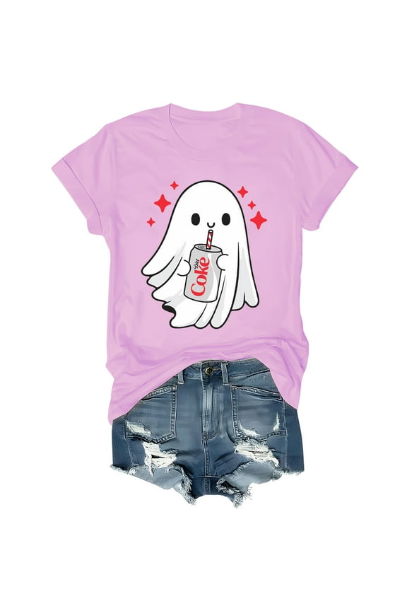 Halloween Diet Coke Ghost Shirt, Coke Ghost T-Shirt Funny Skeleton Tshirt Coke Tee