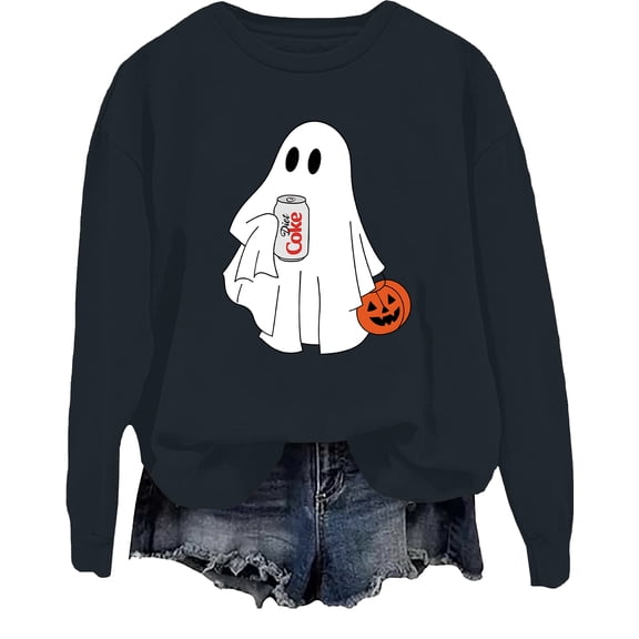 Halloween Diet Coke Ghost Sweatshirt Diet Coke Ghost Shirt Coke Lover Shirts Funny Halloween Tops