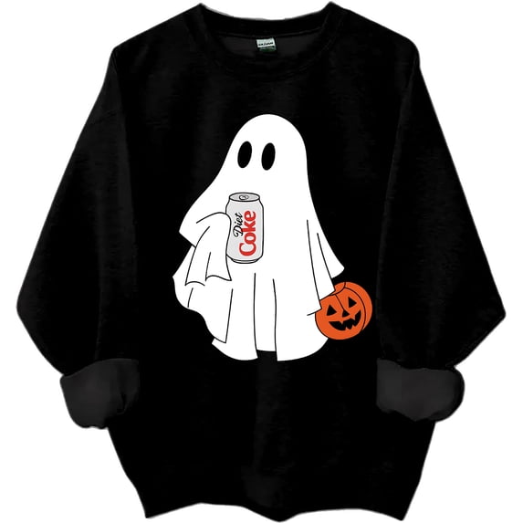 Halloween Diet Coke Ghost Sweatshirt Diet Coke Ghost Shirt Coke Lover Shirts Funny Halloween Tops