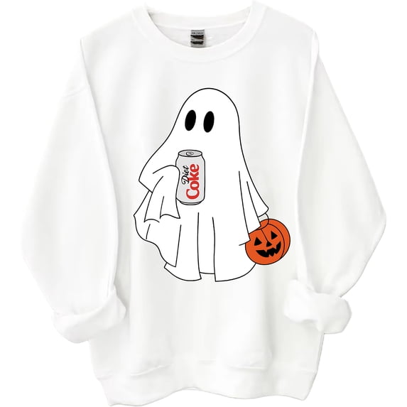 Halloween Diet Coke Ghost Sweatshirt Diet Coke Ghost Shirt Coke Lover Shirts Funny Halloween Tops