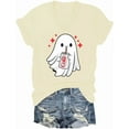 thumbnail image 1 of Halloween Diet Coke Ghost V Neck Shirt Coke Ghost Tshirt Funny Cute Skeleton Coke Tops, 1 of 5