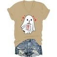 thumbnail image 1 of Halloween Diet Coke Ghost V Neck Shirt Coke Ghost Tshirt Funny Cute Skeleton Coke Tops, 1 of 5